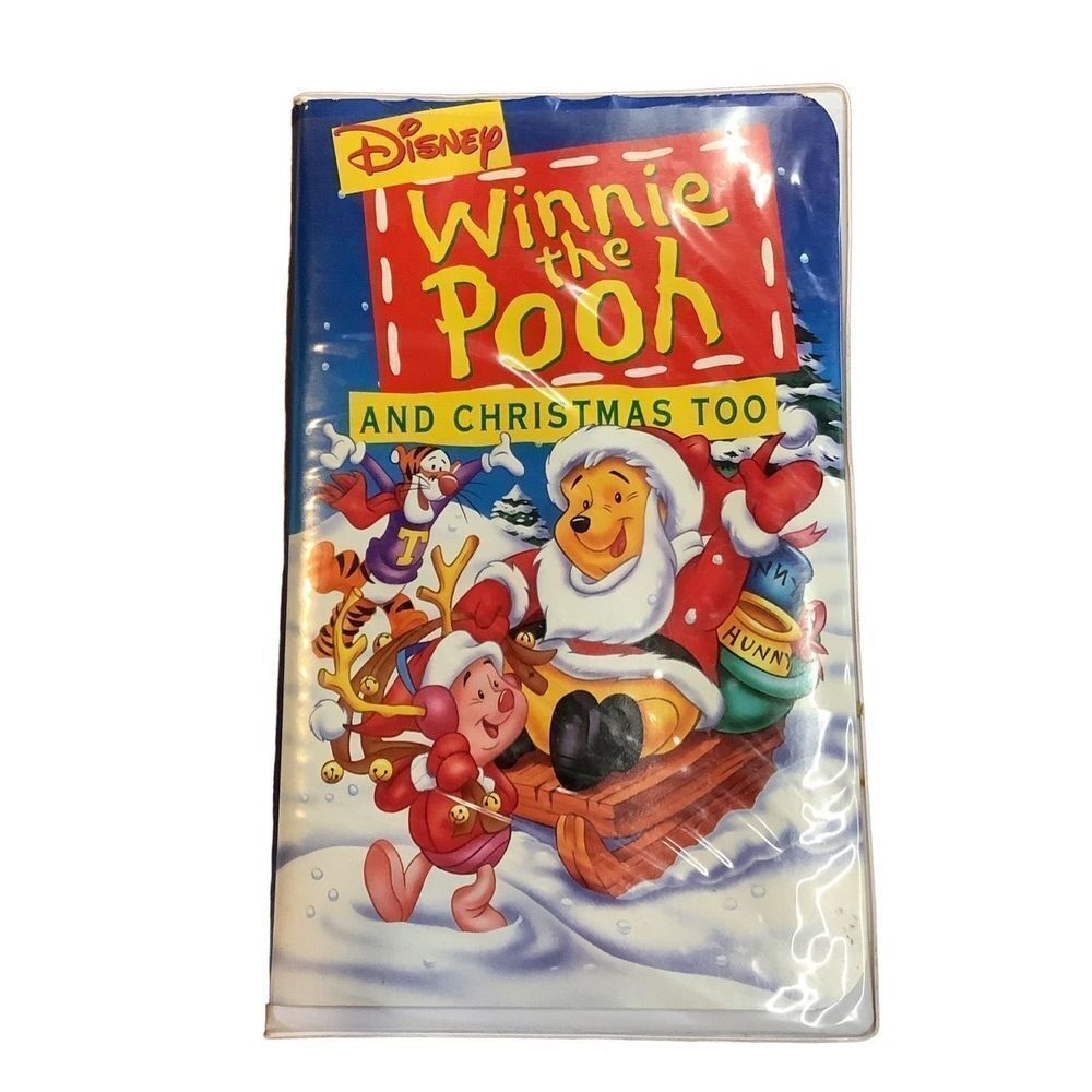 Vintage Whinnie the Pooh and Christmas Too VHS